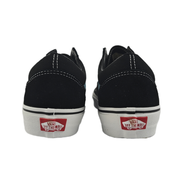 Vans Old Skool Low Top Skateboard Shoes Unisex Black Blue