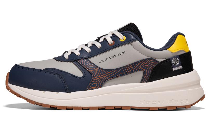 361° Anti Slip Wear Resistant Low Top Sports Casual Shoes Blue Gray