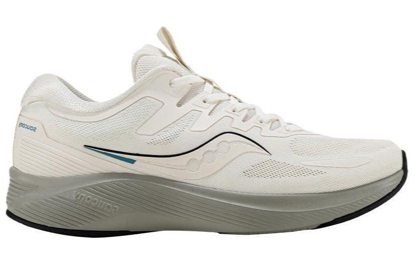 Saucony Lancer Rider 2 Shock Absorbers Slip Resistant Abrasion Resistant Low top Running Shoes Unisex Beige Green