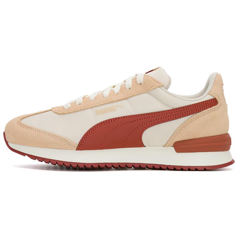 PUMA R78 Nylon Durable Breathable Low-Top Casual Shoes Unisex Beige Brown