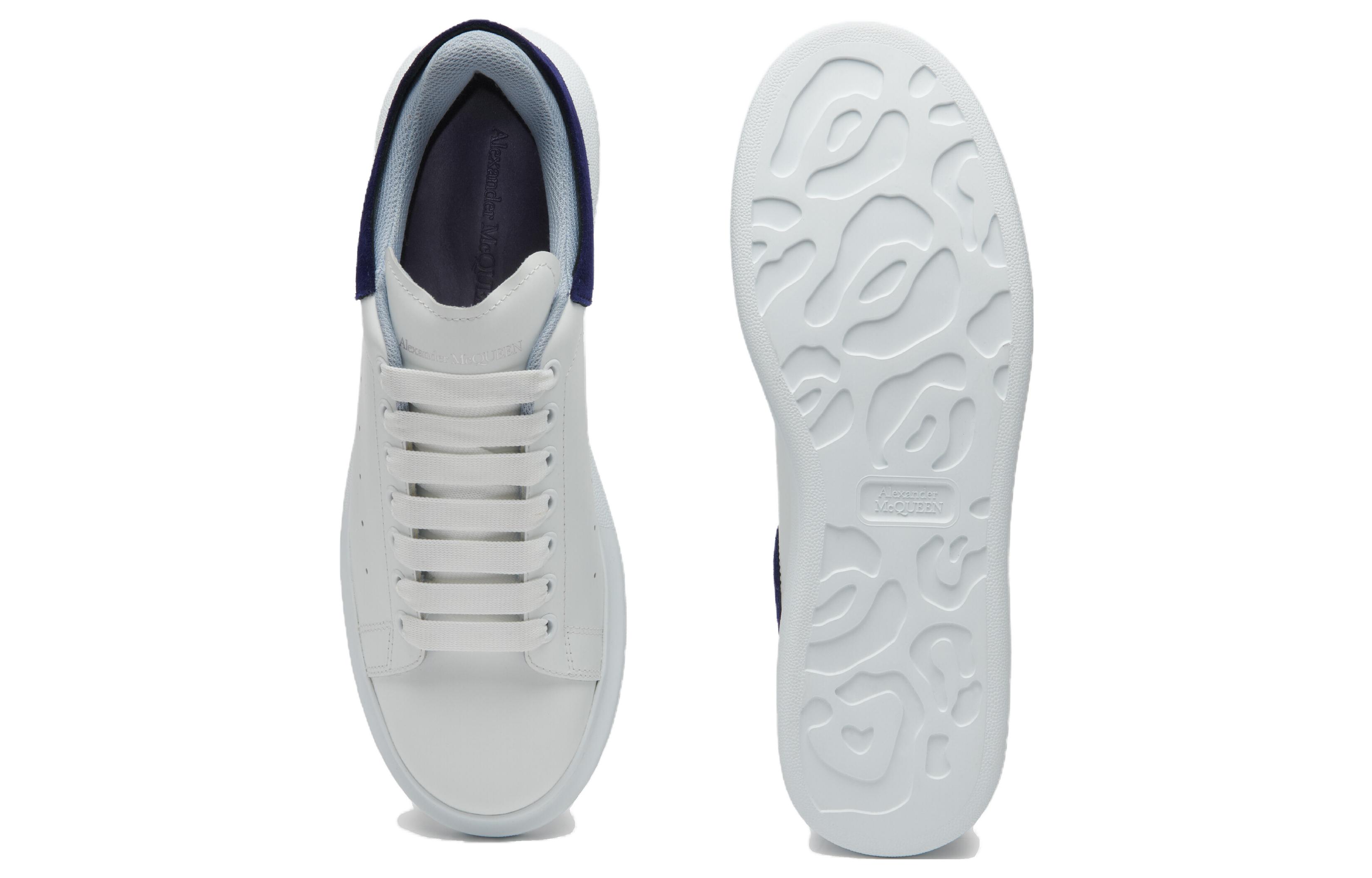 Alexander McQueen Oversized Double Heel White Navy Light Blue