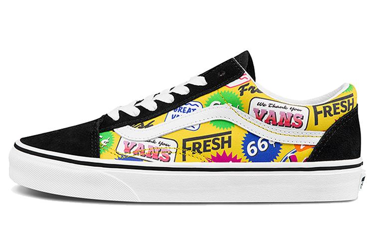 Vans Old Skool Colored Letters Multicolor Multi Color