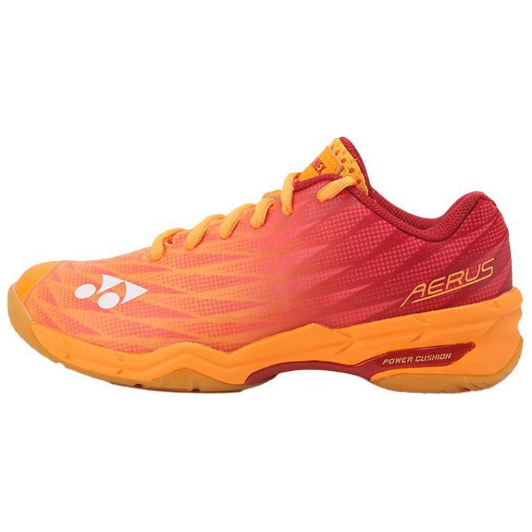 YONEX Power Cushion Anti-Slip Wear-Resistant Low-Top Badminton Shoes Unisex Orange Red