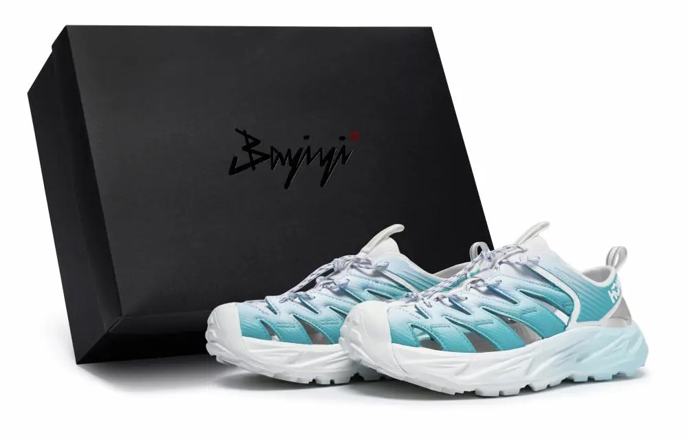 HOKA ONE ONE Hopara Series 811 Manufacturing, Bibo, Special Shoe Box River Trekking Shoes Unisex Blue White