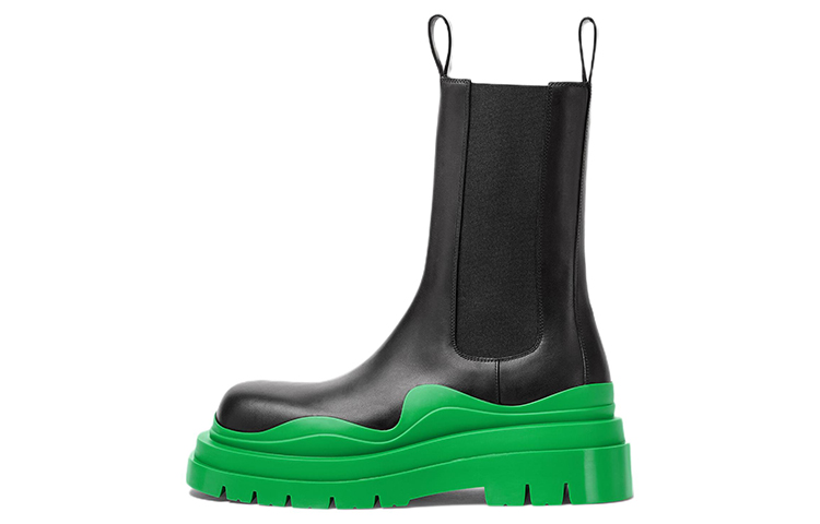 Bottega Veneta Tire Boots Black Green