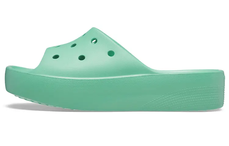 Crocs Classic Platform Sandals 'Green' Women's