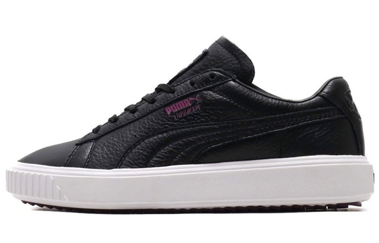 PUMA Unisex Breaker Leather Sneakers Black