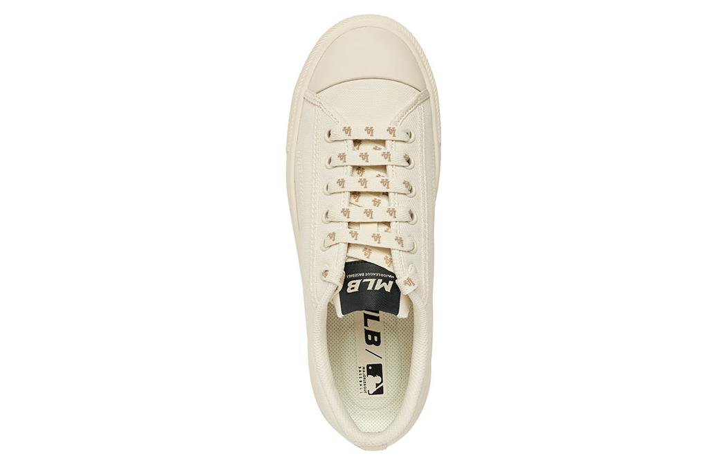 MLB Playball Anti-Slip Wear-Resistant Low-Top Canvas Shoes Unisex White