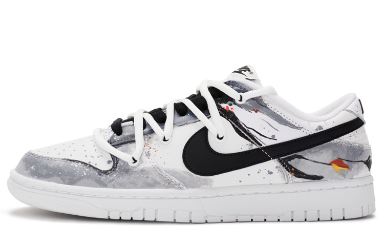 Nike Dunk Retro Anti Slip Wear Resistant Low Top Skateboard Shoes Men's Black