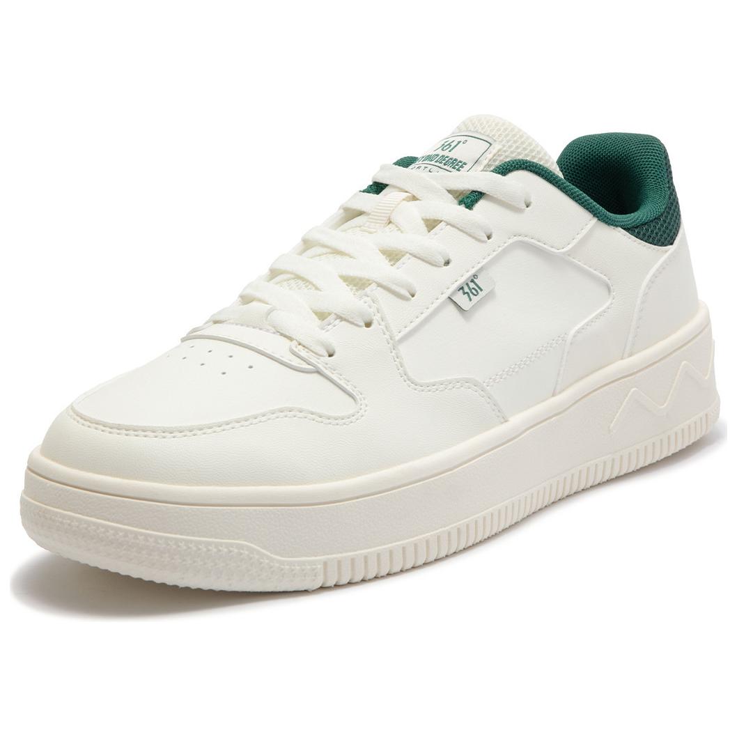 361° Abrasion-Resistant Cushioning Slip-Resistant Low-Top Skateboard Shoes Men's White Green купить в интернет-магазине Yoocart с быстрой доставкой по России.