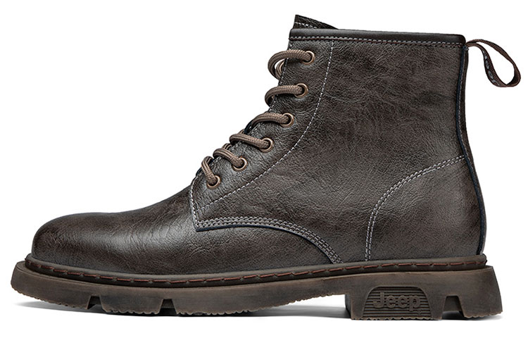 Jeep Short Martin Boot Men's Dark Brown