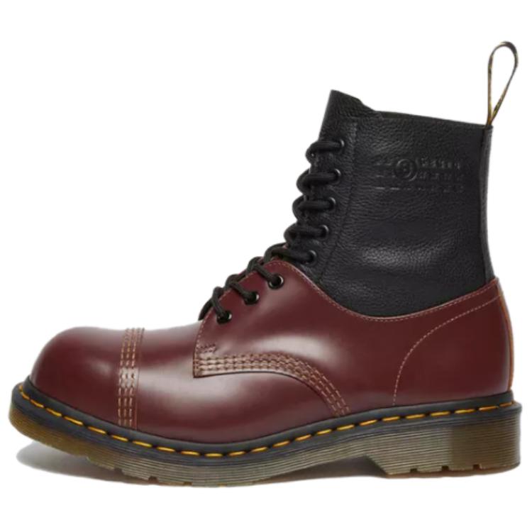 Dr.Martens 1460 / 1461 MM6 Short Martin Boot Unisex Black/Ox Blood