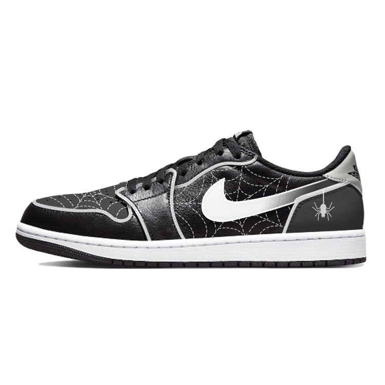 Jordan Air Jordan 1 Vintage Basketball Shoes Unisex Low Top White/Black