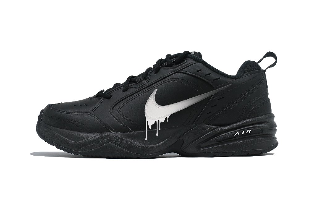 Nike Air Monarch 4 Chunky Sneakers Unisex Low Top Black/White