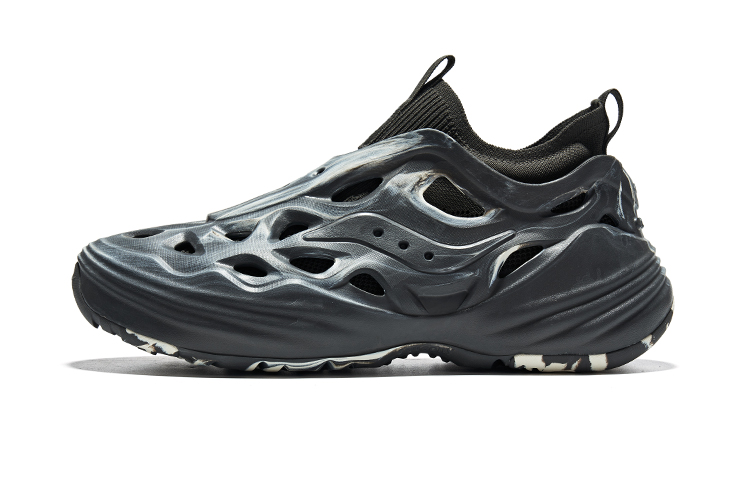 Saucony FOAM WEB Low Top Running Shoes Unisex Dark Gray Beige