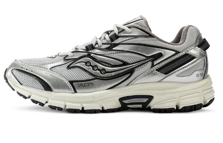 Saucony Cohesion 2K Cushioning Anti-Slip And Wear-Resistant Support Low-Top Casual Running Shoes Unisex Gray Silver