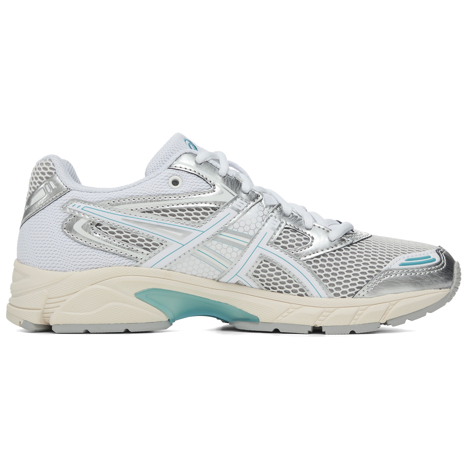 ASICS GEL DS TRAINER 14 Cushioning, Wear Resistant Low top Casual City Commute Running Shoes Unisex White Silver Blue