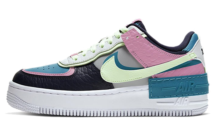 Nike Air Force 1 Low Shadow Barely Volt Oracle Aqua Women's
