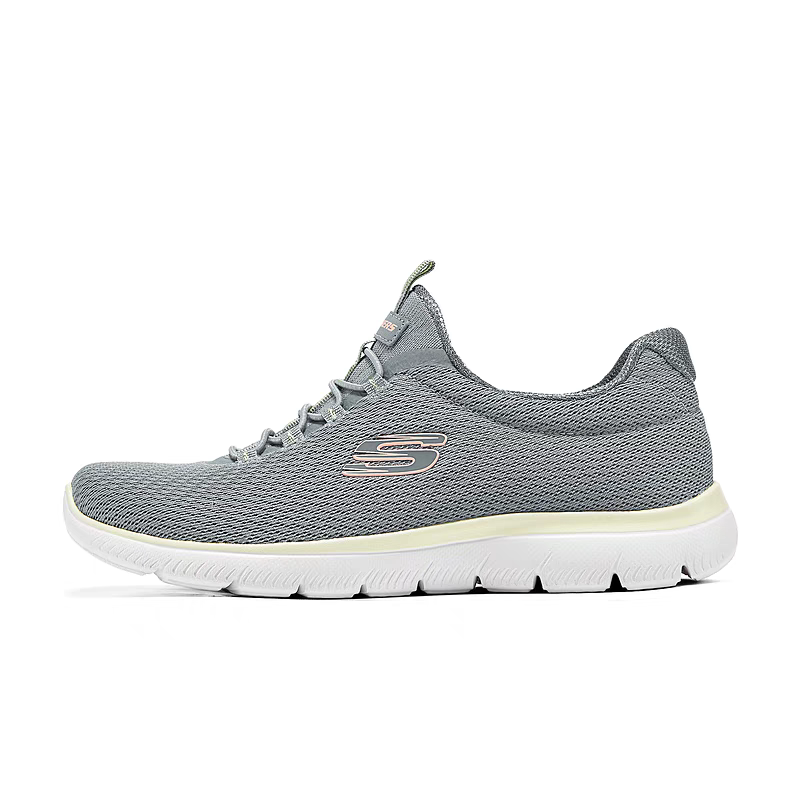 Skechers Abrasion Resistant Breathable Low Top Casual Shoes Women's Gray
