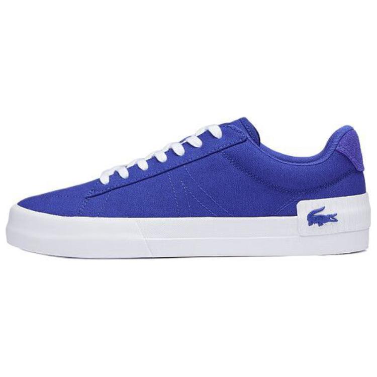 LACOSTE Anti-Slip Wear-Resistant Low-Top Skateboard Shoes Men's Blue