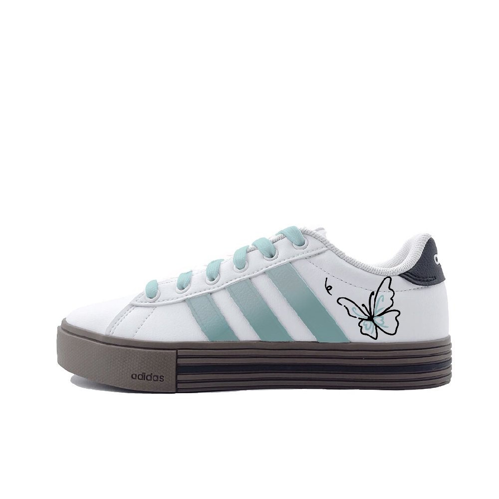 Adidas Daily 4.0 Abrasion Resistant Low Top Skateboard Shoes Unisex Green