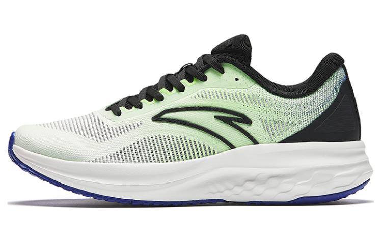 Anta Cushioning Slip Resistant Low Top Running Shoes Men's White Green Blue