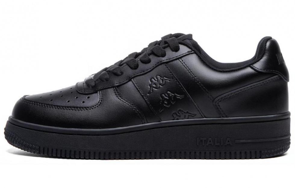 Kappa Back to Back Slip Resistant, Abrasion Resistant, Lightweight, Breathable Low Top Skateboard Shoes Unisex Black