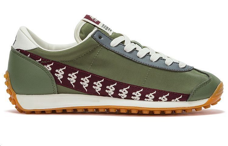 Kappa Cushioned Anti Slip And Wear Resistant Lightweight Low Top Training Running Shoes Unisex Green White Red Blue