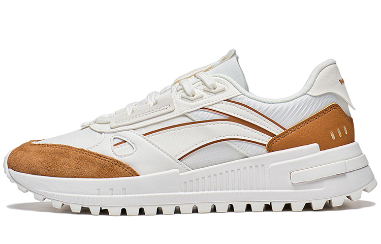 LiNing Wind Rider 2.0 Low-Top Sports Casual Shoes Men's White Yellow