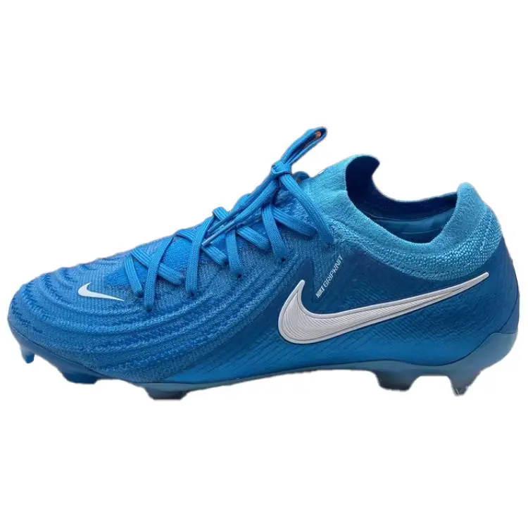Nike Phantom GX 2 Elite FG Firm Ground Slip Resistant Abrasion Resistant Soccer Shoes Men's Blue