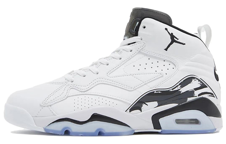 JORDAN Винтажные баскетбольные кроссовки High Top Белый черный Мужские