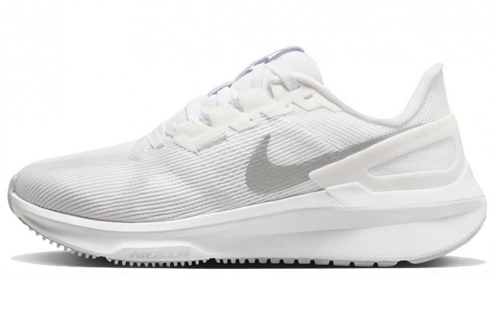 Nike Zoom Structure 25 White Metallic Silver Women's
