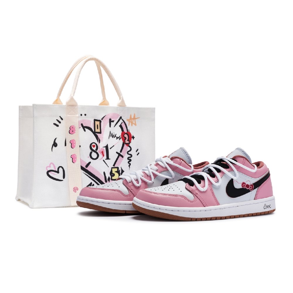 Jordan Air Jordan 1 Vintage Basketball Shoes Women's Low Top Black