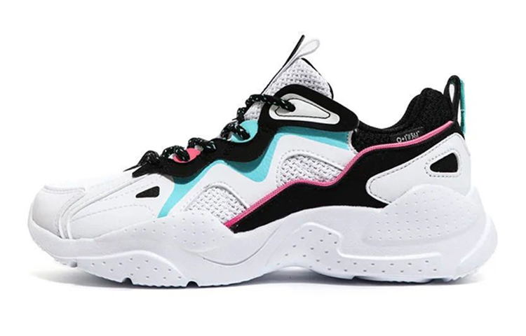 361° Anti Slip Wear Resistant Low Top Sports Casual Shoes Women's White Black