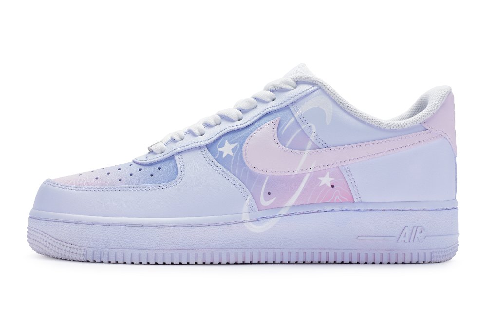 Nike Air Force 1 Low Low-Top Skateboard Shoes GS Purple Pink