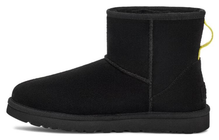 UGG Classic Mini Side Logo 'Black Neon Green' Women's
