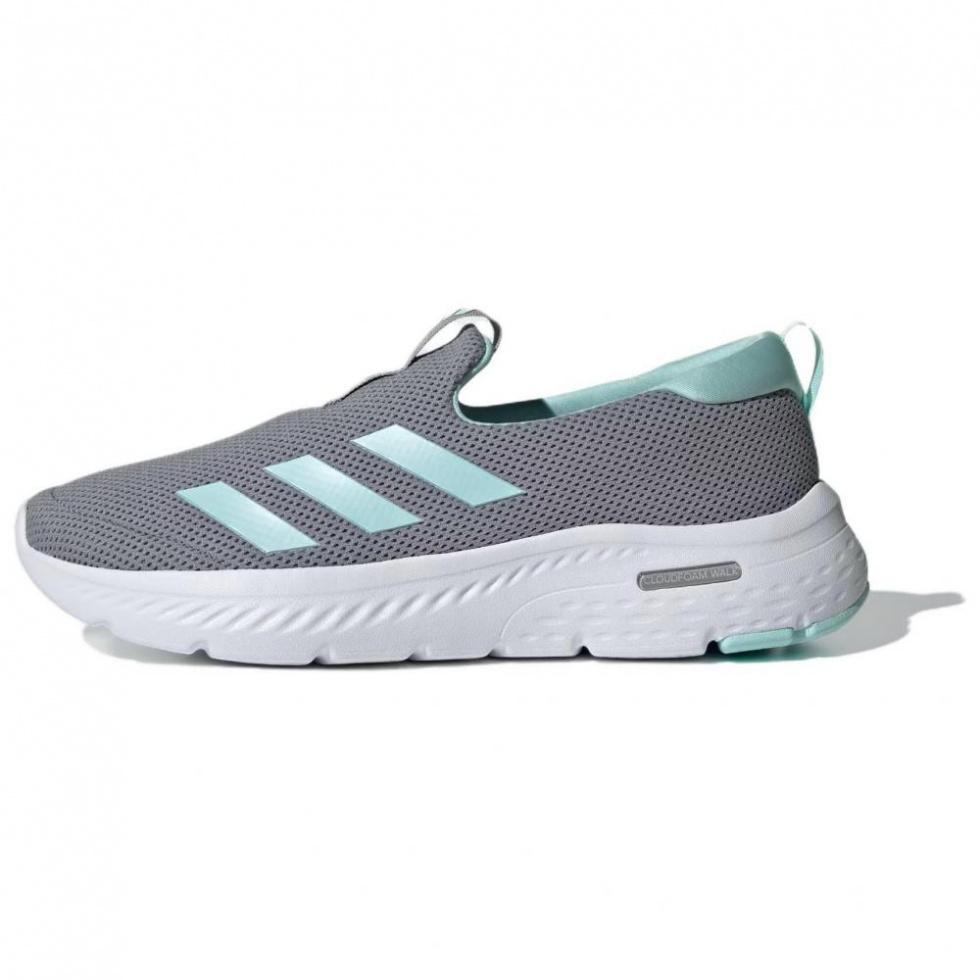 Adidas Anti-Slip Wear-Resistant Low-Top Casual Shoes Women's Gray Green