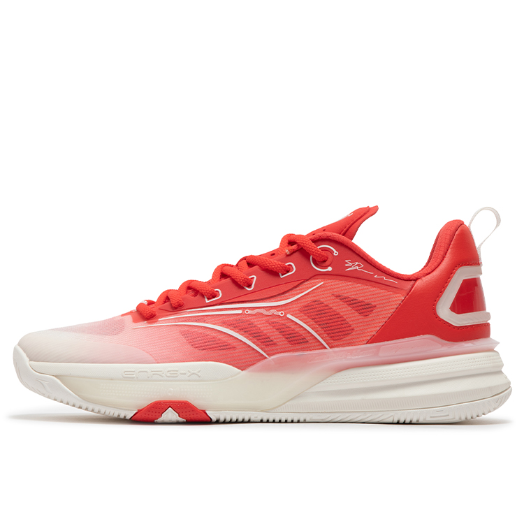 361° DVD 1.5 China Love Cushioning Anti-Slip Wear-Resistant Breathability Low-Top Basketball Shoes Men's White Red