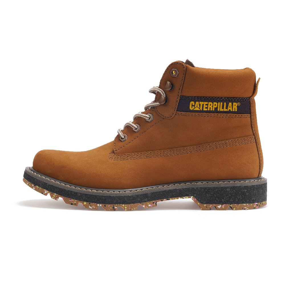 CAT E Colorado SS23 Water-Resistant Wear-Resistant Slip-Resistant Short Outdoor Boots Unisex Dark Brown