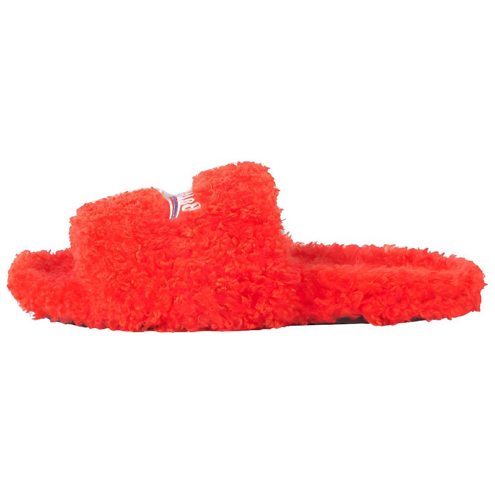 Balenciaga Furry Slide Red White Women's