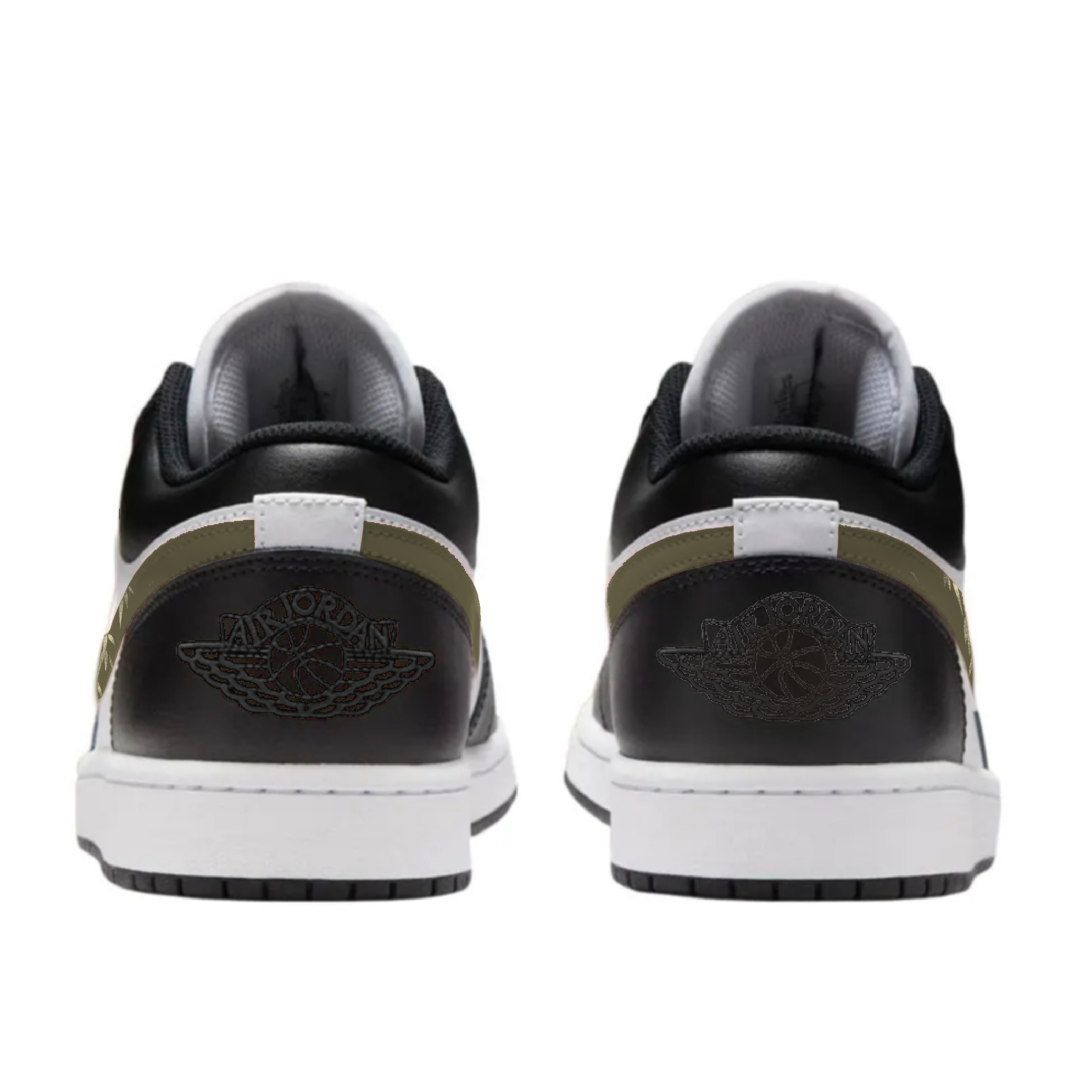 Nike Air Jordan 1 Ink Bamboo Gold Abrasion Resistant Low Top Vintage Basketball Shoes Unisex Black Green купить в интернет-магазине Yoocart с быстрой доставкой по России.