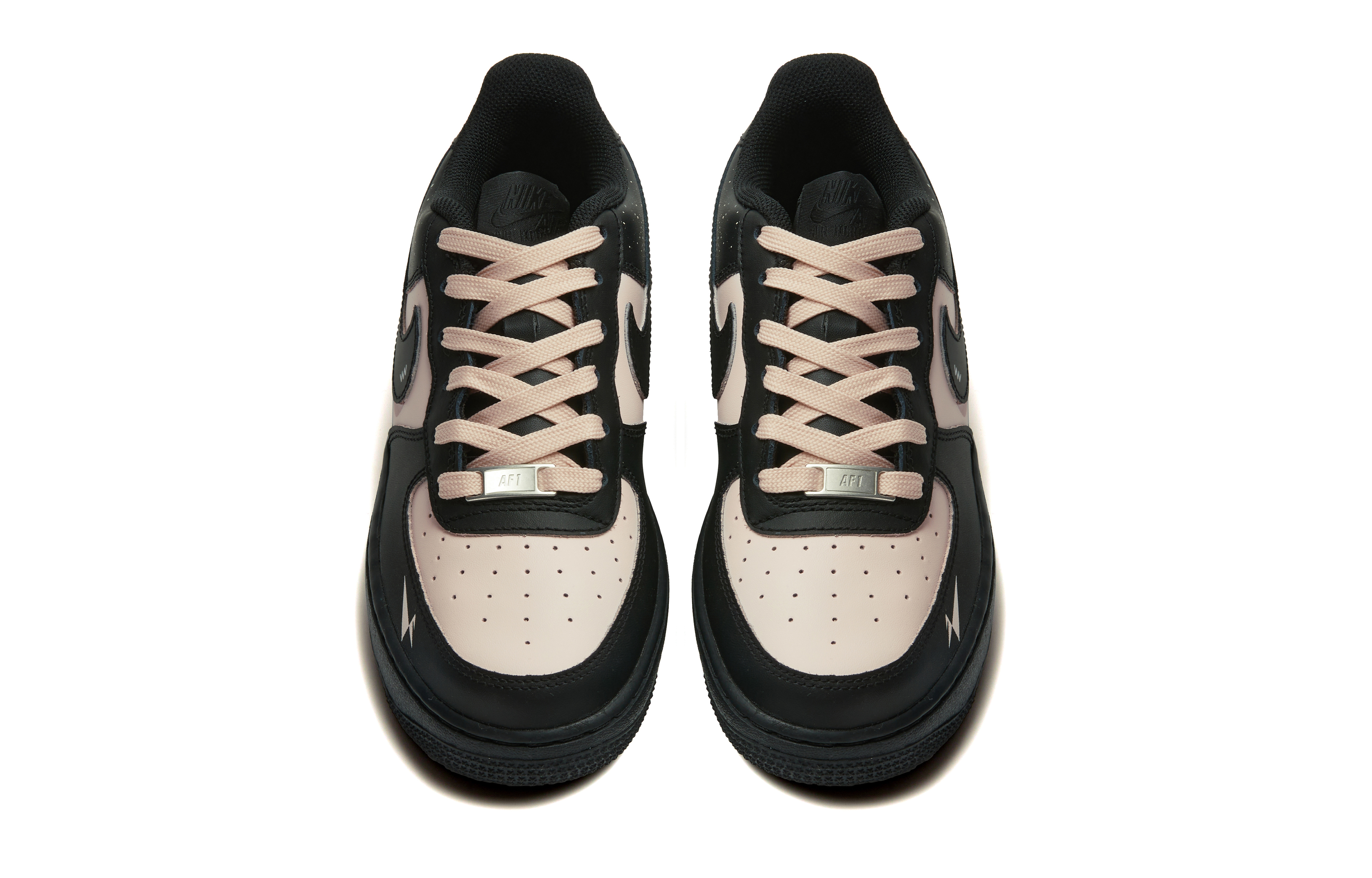 Nike Air Force 1 Anti Slip Wear Resistant Low Top Skateboard Shoes Women's Black Pink купить в интернет-магазине Yoocart с быстрой доставкой по России.