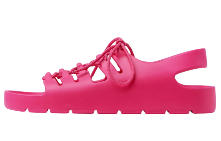 Bottega Veneta Jelly Stylish Sandal Women's Rose Red