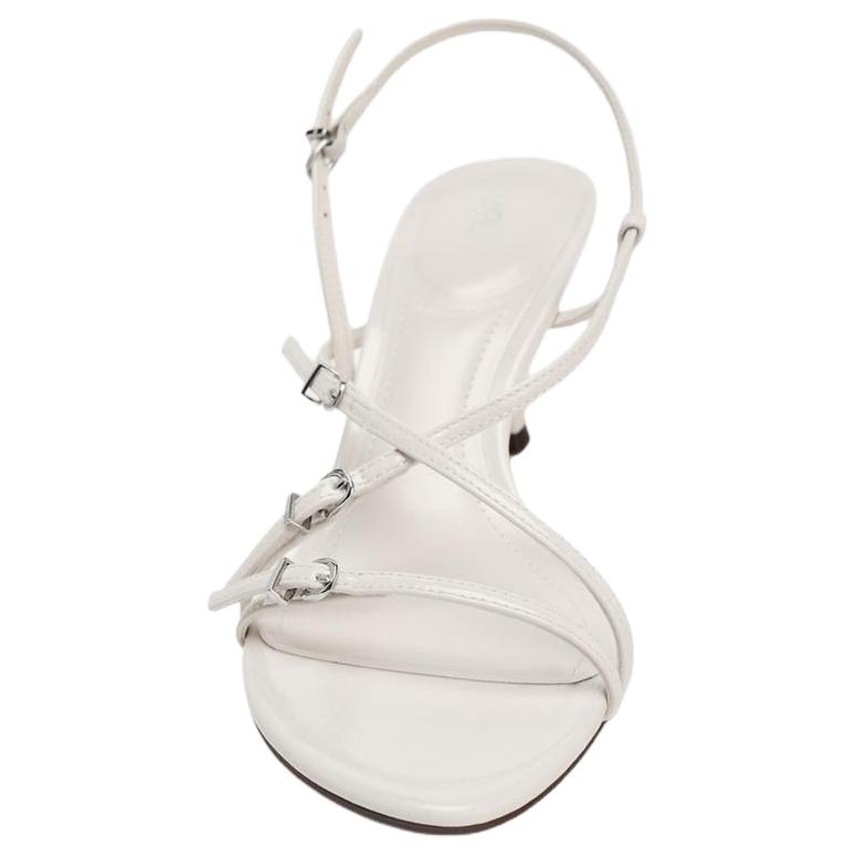 ZARA One Strap Sandals 7cm Women's White купить в интернет-магазине Yoocart с быстрой доставкой по России.