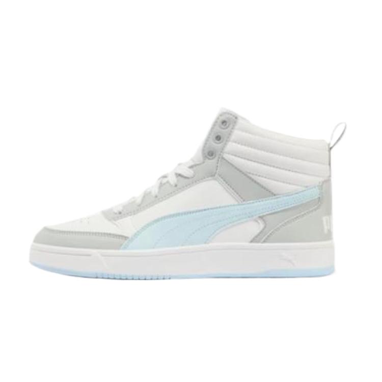 PUMA DRIBBLE Skateboard Shoes Unisex Mid Top White Aqua Blue Platinum Gray