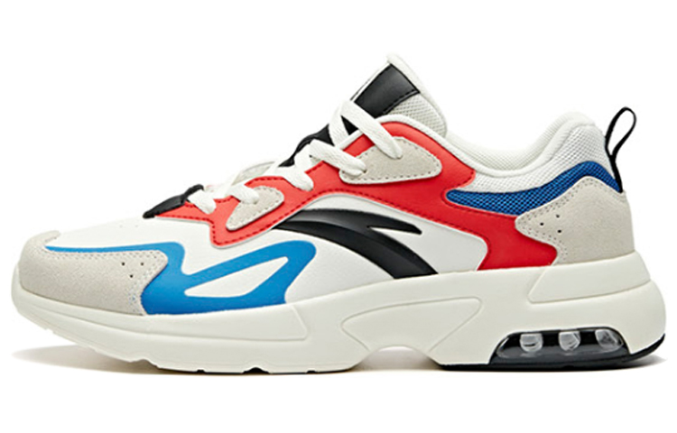 Anta Shock Absorbers Slip Resistant Low top Running Shoes Men's Red White Blue