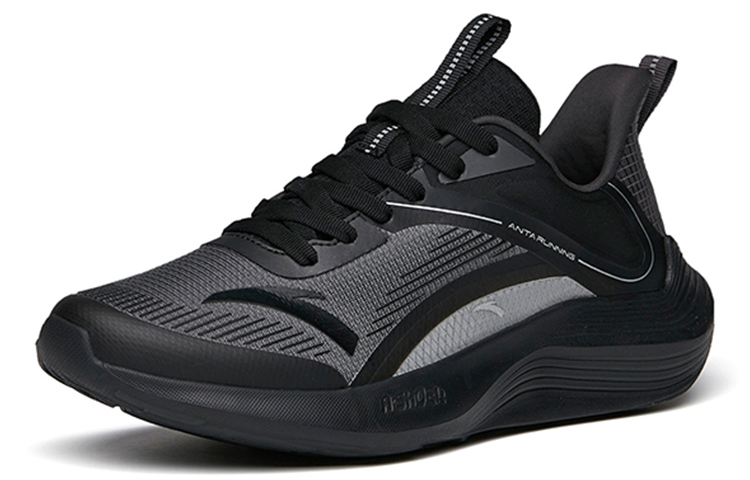 Anta DuCi1 Slip Resistant, Abrasion Resistant, Breathable Low Top Sprint Running Shoes Men's Gray Black