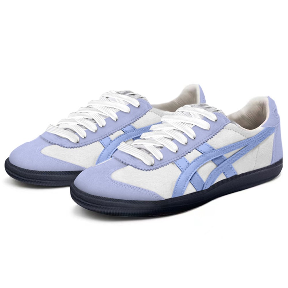 Onitsuka Tiger Tokuten Slip-Resistant Cushioning Low-Top Skateboard Shoes Unisex White Purple