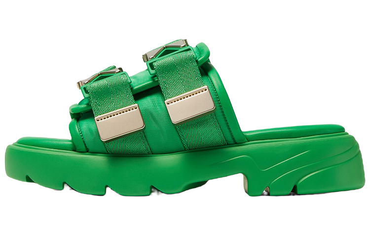 Bottega Veneta Flash Slide Slippers Women's Green