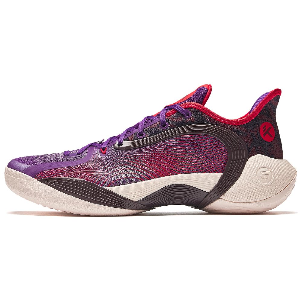 Anta 3 Point Rain 2 Shock Absorbers With Slip Resistant Features Low Top Basketball Shoes Men's Fuchsia